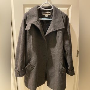 Dark gray coat Kristen Blake